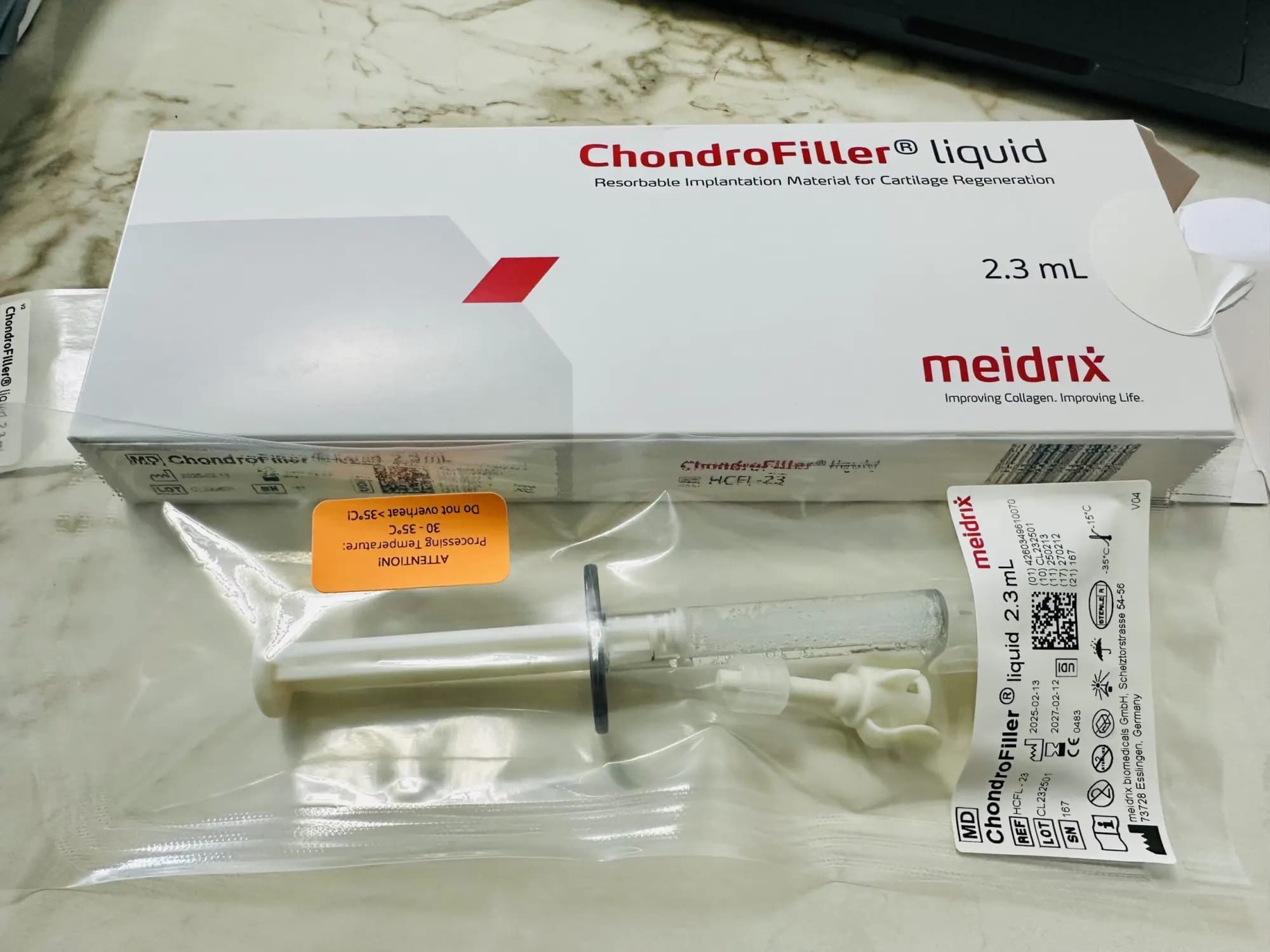 A ChondroFiller liquid pack